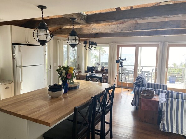 Ocean views from the kitchen, dining, and living areas!