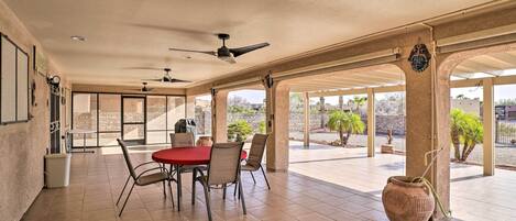 Yuma Vacation Rental | 3BR | 2BA | 1,320 Sq Ft | 1 Step to Enter