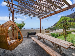 More Ocean and Mountain Views! We removed the swing chair as it broke.