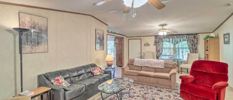 Greers Ferry Vacation Rental | 3BR | 2BA | 1,620 Sq Ft | Steps Required