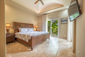 Walk in to a light and refreshing bedroom space, where you can unwind and relax in privacy