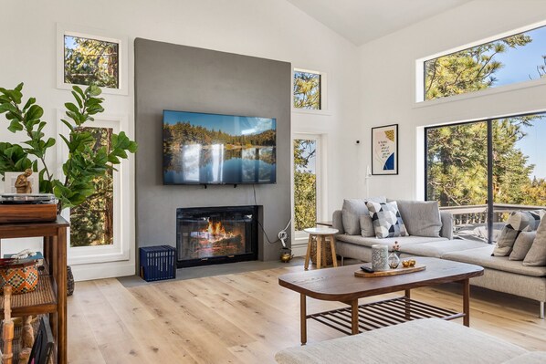 Spacious Living Room with gorgeous views!