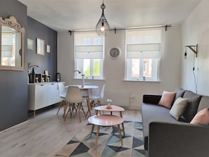 bright and spacious living room