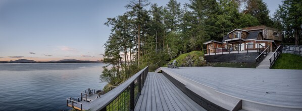 Situated on the water, this property has a many spots to relax and enjoy!
