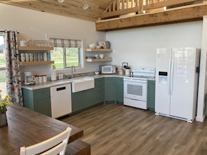 Fully stocked traditional kitchen