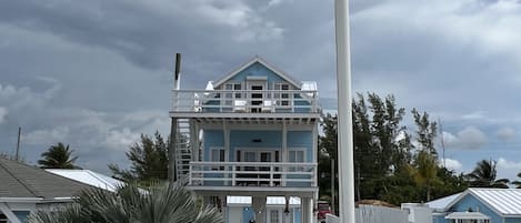 Back View of the Frigate House at the Villas of Coconut Island