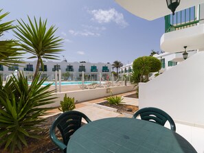 Patio,Pool view