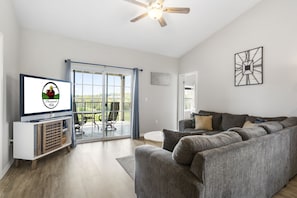 Living Area with Cable TV, Deck Access