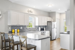 Full Kitchen with Bar Seating
