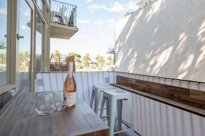 Get some fresh air while having a glass of wine/champagne from private balcony.