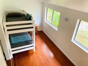 Primary Kingsize Bedroom #1 
W/ 1 Twin Bunk room & Private Full Bathroom
