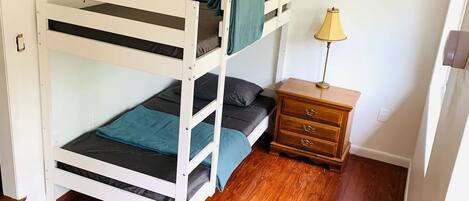 Primary Kingsize Bedroom #1 
W/ 1 Twin Bunk room & Private Full Bathroom
