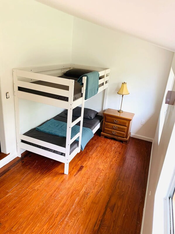 Primary Kingsize Bedroom #1 
W/ 1 Twin Bunk room & Private Full Bathroom
