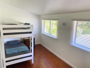 Primary Kingsize Bedroom #1 
W/ 1 Twin Bunk room & Private Full Bathroom
