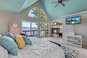 Primary King Bedroom Ensuite with Fireplace
