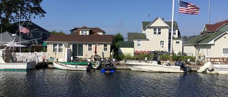 Backyard looking across Sportsmans Canal