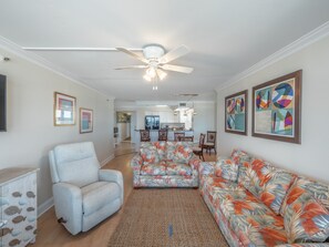 Living Room with Queen Sleeper Sofa