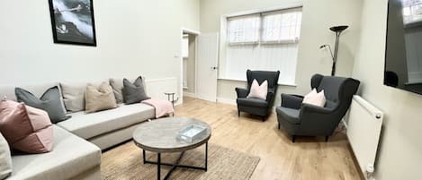 Living Room with Double Sofa Bed