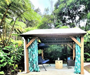 Romantic Outdoor Gazebo with Hot tub