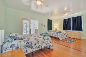 Bedroom, Room, Indoors, Ceiling Fan, Flooring