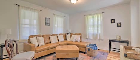 Living Room | 2nd-Floor Bedroom | Complimentary Toiletries