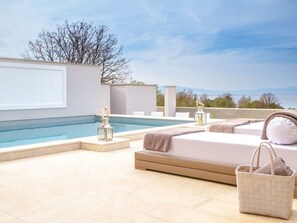 Water, Sky, Cloud, Property, Azure, Rectangle, Interior Design, Swimming Pool, Architecture, Shade