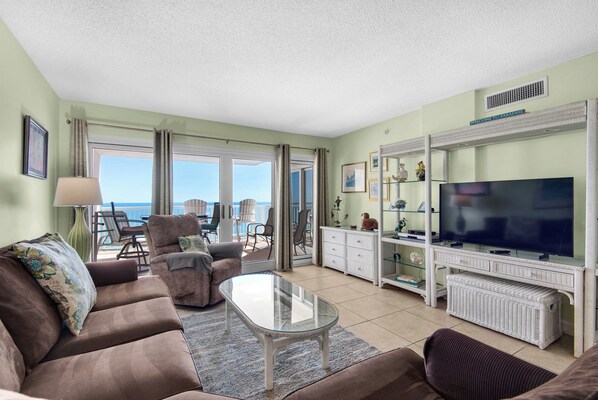Beachfront View from Living Area