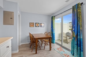 Dining Area and Door to Patio