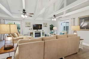 Living Room with HDTV