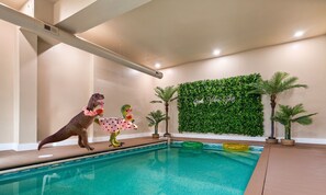 Relax and unwind in your own private indoor heated pool—where tranquility meets comfort, no matter the season.