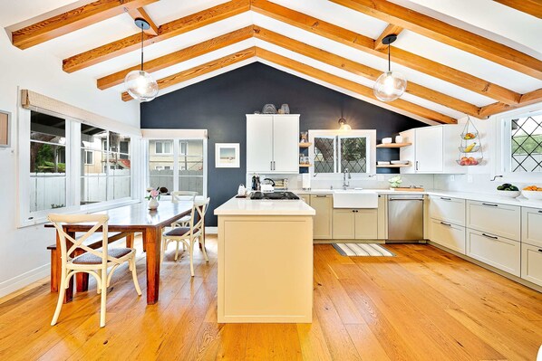 Open Kitchen and Dining Area
