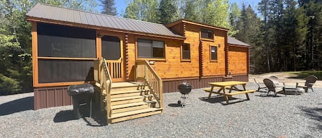 bbq, seating, and fire pit area