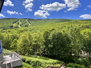 Gorgeous view of Loon Mtn and Pemi River from our Private balcony