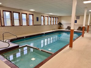 Enjoy our year-round heated indoor pool.