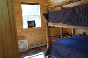 Upstairs bedroom with bunks