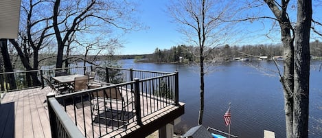 View from large upstairs deck
