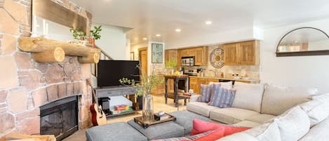 Spacious and cozy living room.