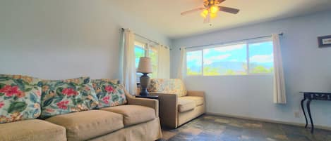 View of Mt. Ka'ala from the living room