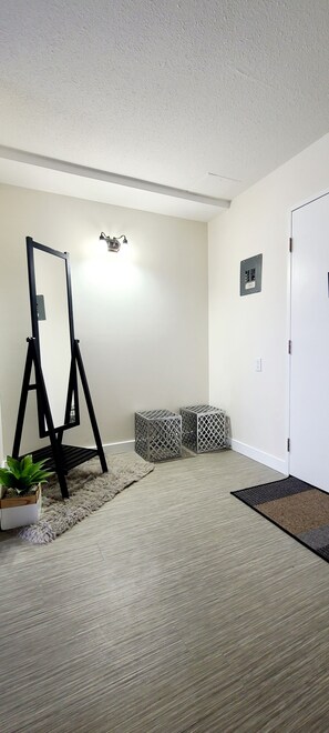 The full length mirror is the place to check yourself out before heading out.