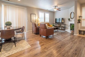 Relax and stream in our comfy living room