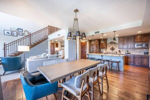 Formal dining area for eight