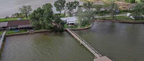 Being on the point provides amazing views of the lake from many angles.