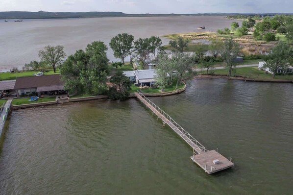 Being on the point provides amazing views of the lake from many angles.