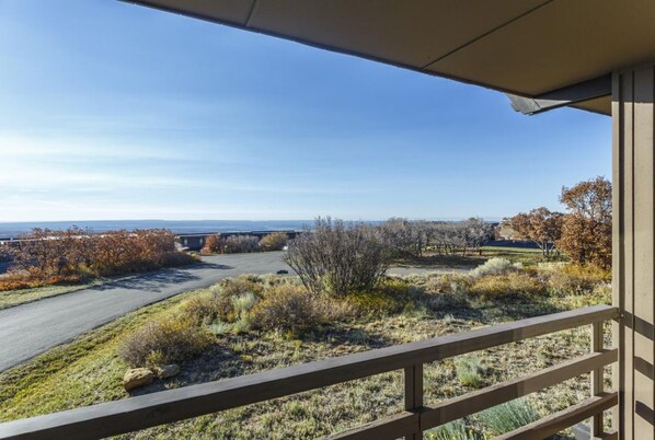 A perfect place to start your day at, private balcony!