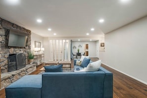 Spacious living room Plush, Comfy, Clean Couches in this Well-Lit Cozy Living Area