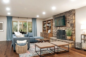 Spacious living room Plush, Comfy, Clean Couches in this Well-Lit Cozy Living Area