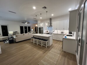 Fully stocked kitchen