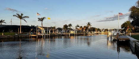 The view from our boat dock.