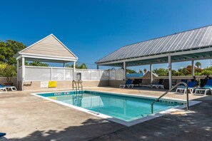 Plenty of shaded areas to enjoy at the pool.