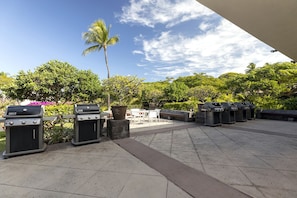 BBQ area is just a short walk from condo.
